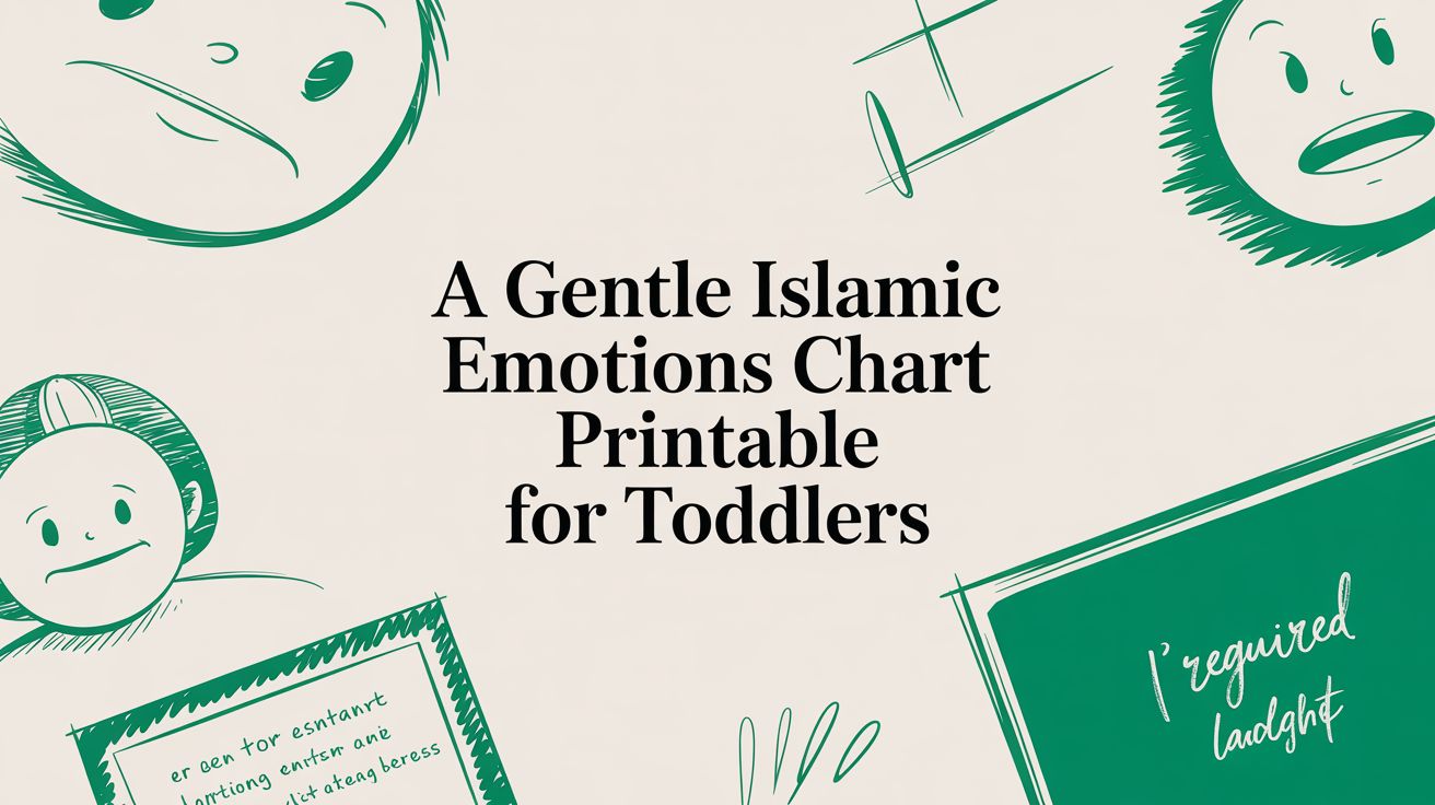 A Gentle Islamic Emotions Chart Printable for Toddlers