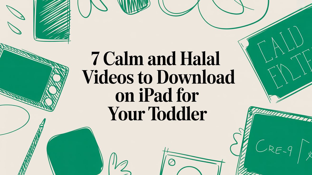 7 Calm and Halal Videos to Download on iPad for Your Toddler