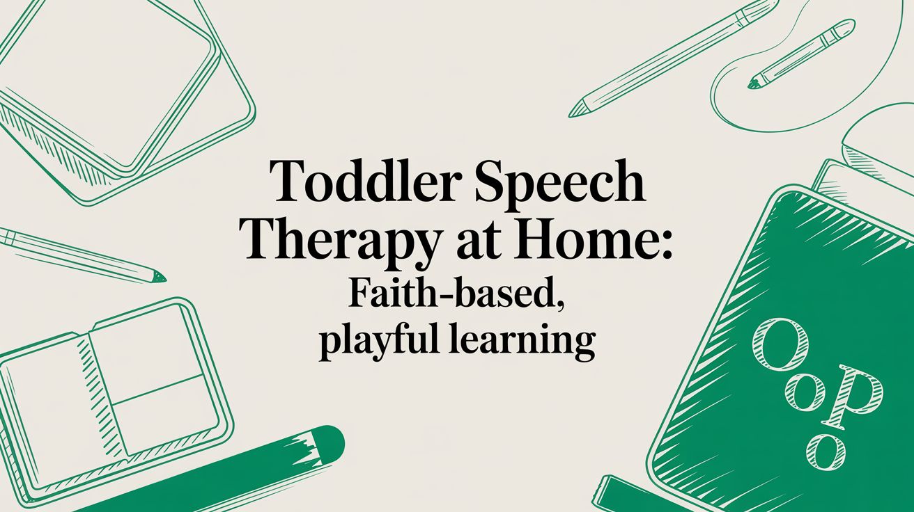 Toddler Speech Therapy at Home: A Guide for Muslim Families