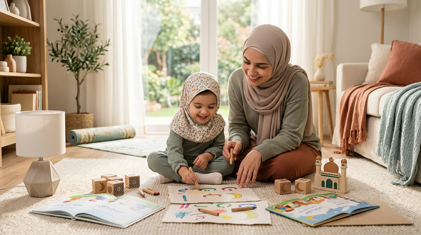 10 Creative Islamic Preschool Learning Activities for Home or Playgroup